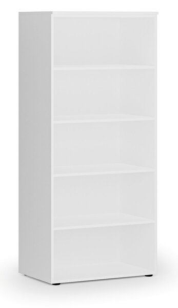 Kancelársky regál PRIMO WHITE, 800 x 500 x 1781 mm, biela
