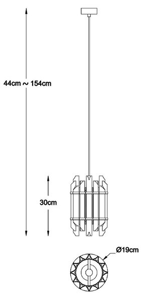 Zuma Line P0556-01D-V7V7 závesné stropné svietidlo ALEXANDRIA | 40W E14