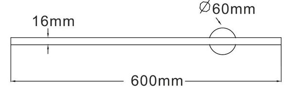 Zuma Line W90477-60BK LED nástenné svietidlo TROY | 8W integrovaný LED zdroj | 40000K
