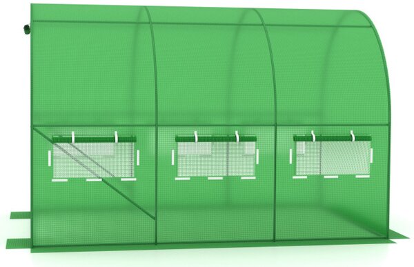 Záhradný fóliovník AUREA zelený 2x3,5 m