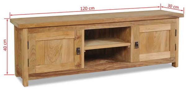 Televízny stolík BestBerg 244485 / 120 × 30 × 40 cm / drevo