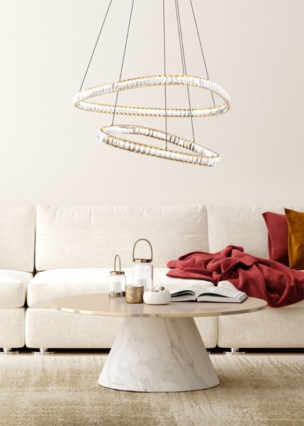 Zuma Line MD3169-2-3GT LED závesné stropné svietidlo ATHESA | 38W integrovaný LED zdroj | 2700-6000K