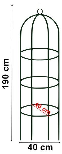 Záhradná pergola v tvare stĺpa 190 cm