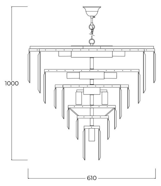 Zuma Line 003064-029223 závesné stropné svietidlo VERSAILLES E14