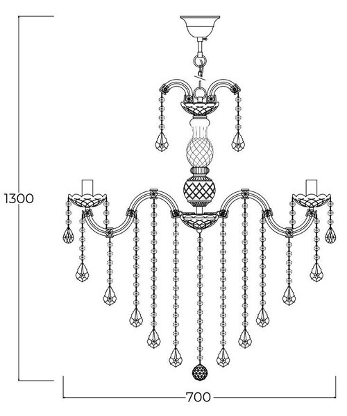 Zuma Line 003064-029227 závesné stropné svietidlo CHATEAU E14