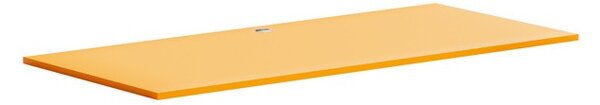 Samostatná pracovná doska BLOCK, 1600 x 800 x 25 mm, oranžová