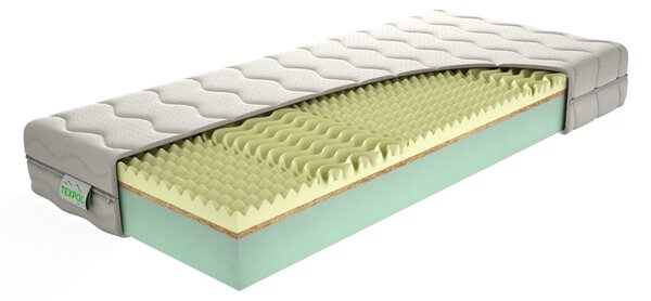Texpol RELAX - kvalitný tvrdší matrac s 5 - zónovou profiláciou a Aloe Vera Silver poťahom 85 x 190 cm