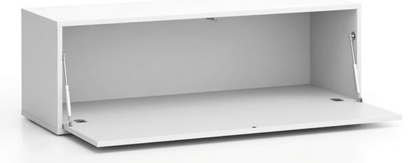 Nízka skrinka LAYERS, výklopná, 1200 x 400 x 394 mm, biela
