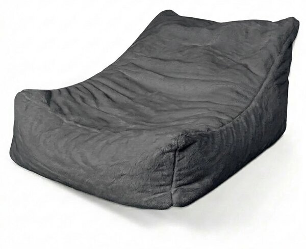 Sablio Sedací vak Lounge SOFTY - Graphite - 80 x 95 x 50 cm