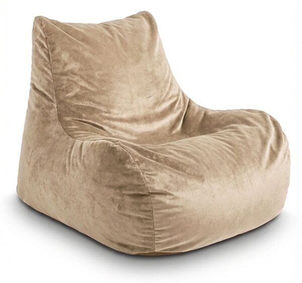 Sablio Sedací vak Bean SOFTY - Sand - 60 x 70 x 70 cm