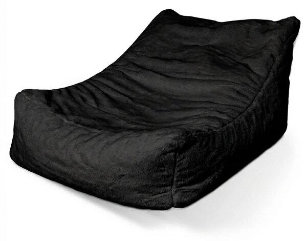 Sablio Sedací vak Lounge SOFTY - Midnight Black - 80 x 95 x 50 cm