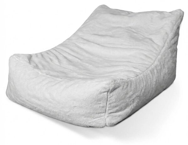 Sablio Sedací vak Lounge SOFTY - Cloud White - 80 x 95 x 50 cm