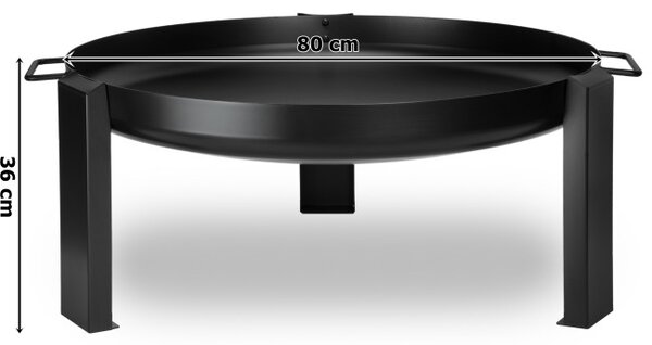 Oceľové ohnisko HOGAR 80 cm