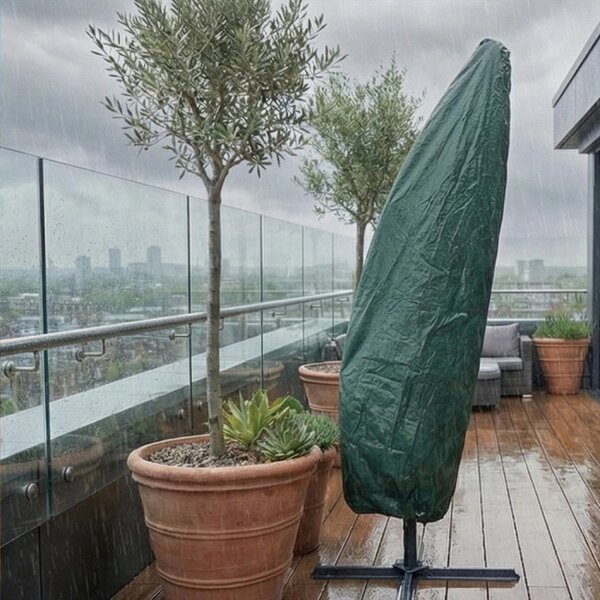 Ochranný obal na záhradný slnečník 220 cm zelený
