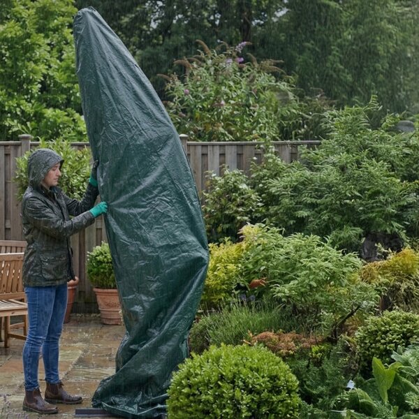 Ochranný obal na záhradný slnečník 220 cm zelený