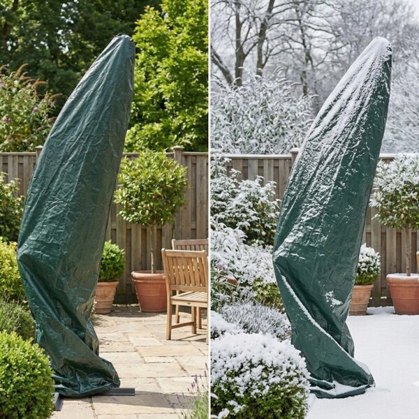 Ochranný obal na záhradný slnečník 220 cm zelený