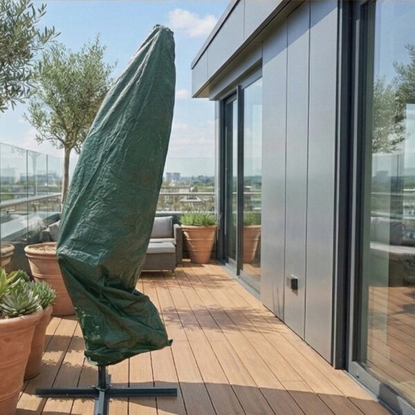 Ochranný obal na záhradný slnečník 220 cm zelený