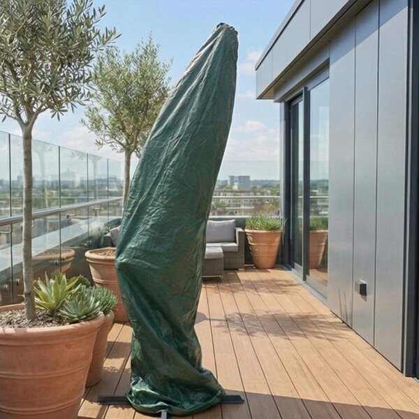 Ochranný obal na záhradný slnečník 220 cm zelený