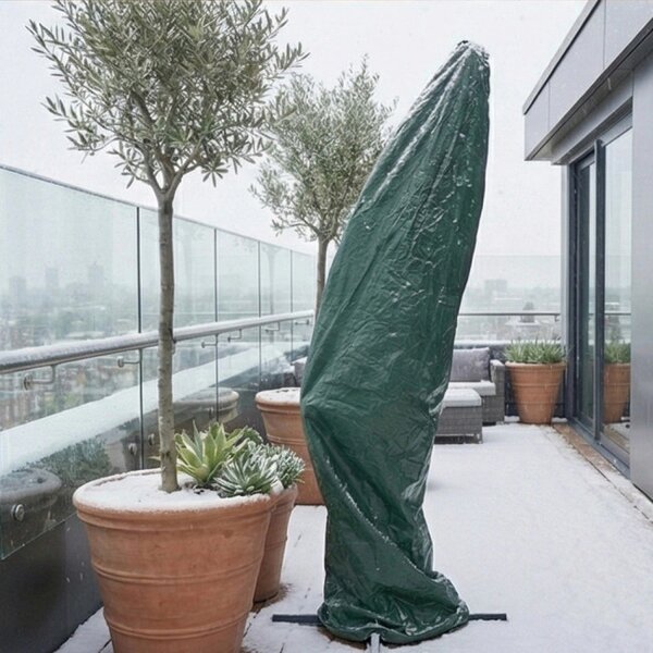 Ochranný obal na záhradný slnečník 220 cm zelený