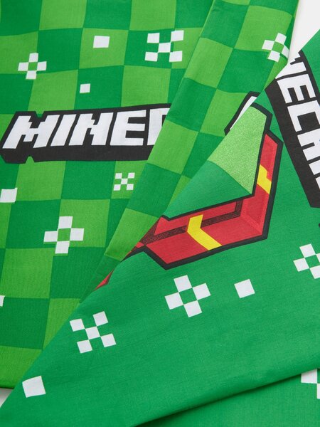 Sinsay - Súprava obliečok na vankúše s vianočným motívom Minecraft - zelená