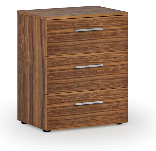 Kancelárska komoda k stolu PRIMO WOOD, 740 x 600 x 420 mm, orech