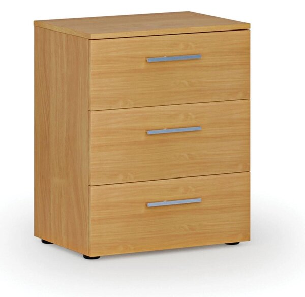 Kancelárska komoda k stolu PRIMO WOOD, 740 x 600 x 420 mm, buk