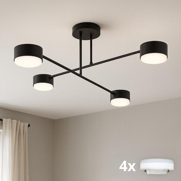 Brilagi - LED prisadený luster MONO 4xGX53/30W/230V čierny