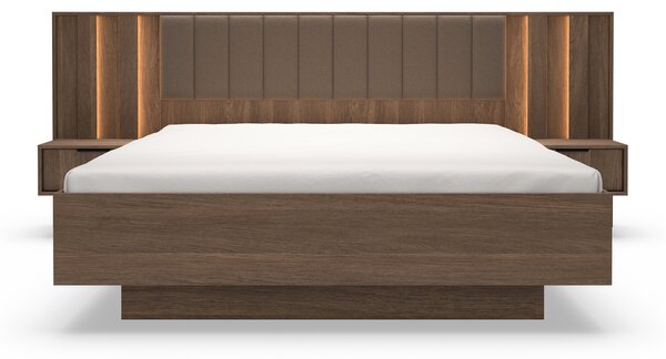 Manželská posteľ s úložným priestorom Amaro 160x200 - dub dunin