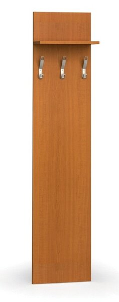 Vešiaková stena PRIMO WOOD, 3 háčiky, polica, roky zvisle, čerešňa