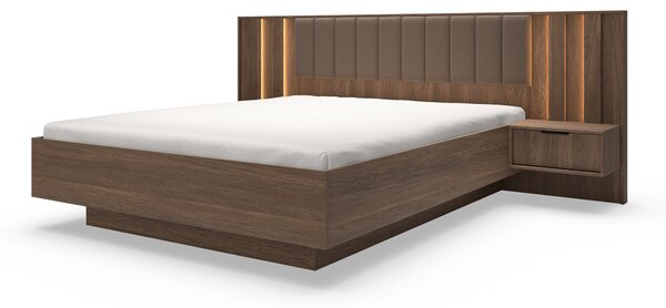 Manželská posteľ s úložným priestorom Amaro 160x200 - dub dunin