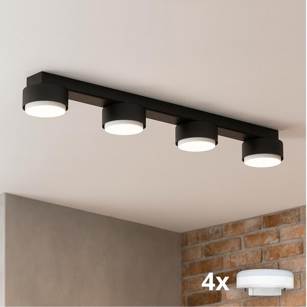 Brilagi - LED bodové svietidlo MONO 4xGX53/13W/230V čierne