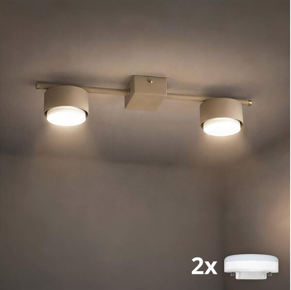Brilagi - LED bodové svietidlo MONO 2xGX53/13W/230V béžové