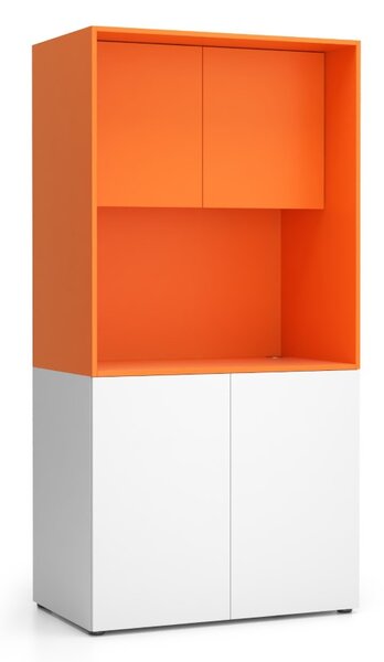 Kuchynka NIKA bez vybavenia 1000 x 600 x 2000 mm, oranžová