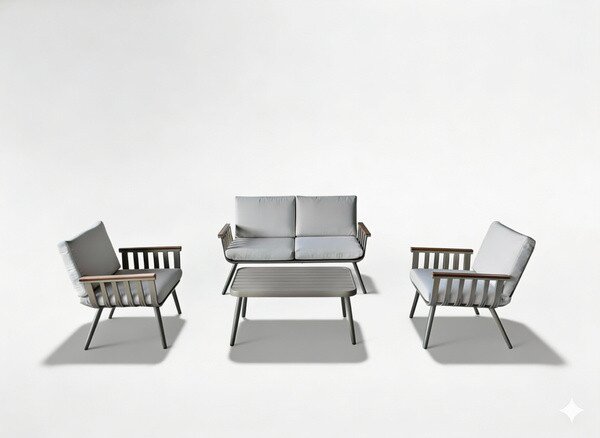 Set záhradného nábytku SOLARIS béžový ALM9408