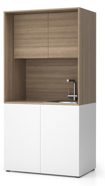 Kuchynka NIKA s drezom a batériou 1000 x 600 x 2000 mm, dub prírodný, pravé