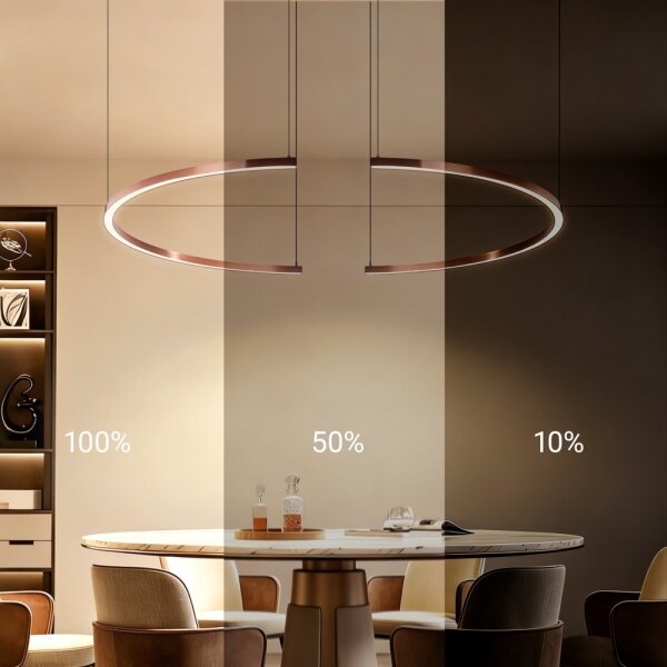 Immax NEO 07328L - LED stmievateľný luster na lanku FINO 72W/230V 120 cm, ružovo-zlatý, Tuya + diaľkové ovládanie