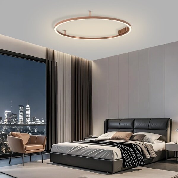 Immax NEO 07326-80C-LED Stmievateľné stropné svietidlo FINO LED/55W/230V 80 cm Tuya ružové zlato+diaľkový ovládač