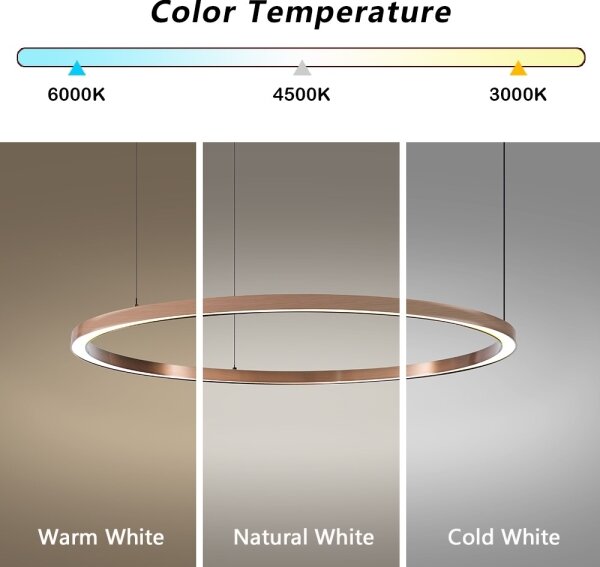Immax NEO 07327L - stmievateľný LED luster na lane FINO 55W/230V 80 cm ružové zlato Tuya+DO