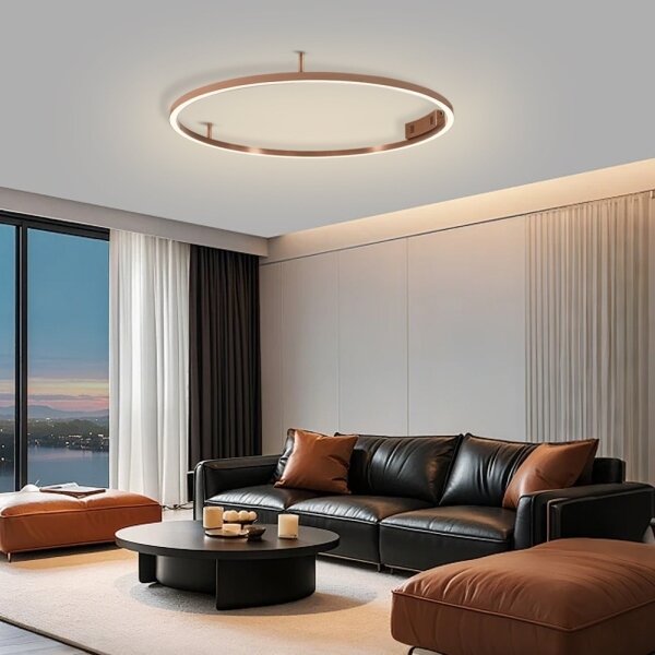 Immax NEO 07326-80C-LED Stmievateľné stropné svietidlo FINO LED/55W/230V 80 cm Tuya ružové zlato+diaľkový ovládač