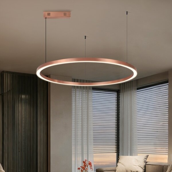 Immax NEO 07327L - stmievateľný LED luster na lane FINO 55W/230V 80 cm ružové zlato Tuya+DO
