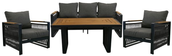 Set záhradného nábytku SKOPJE sivý ALM8109