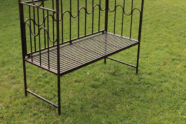 Záhradná pergola s lavicou WILLOW hnedá GOM1456