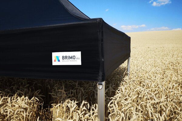 BRIMO Párty stan 4x6 m Premium (Alu) s 3 stenami – Rýchlorozkladací - s 3 stenami - Čierna 17