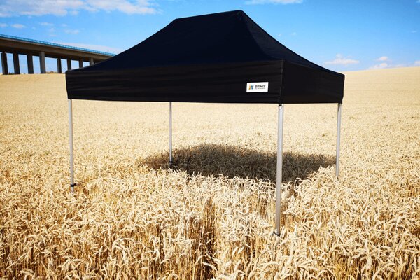 BRIMO Párty stan 4x6 m Premium (Alu) s 3 stenami – Rýchlorozkladací - s 3 stenami - Čierna 17
