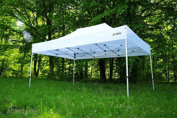 BRIMO Párty stan 4x6 m Premium (Alu) s 3 stenami – Rýchlorozkladací - s 3 stenami - Čierna 17