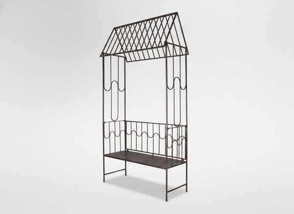 Záhradná pergola s lavicou WILLOW hnedá GOM1456