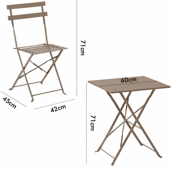 Set záhradného nábytku ALVIRA sivý GOM5165