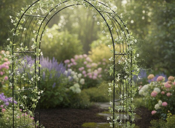 Záhradná pergola LUXE čierna N4989