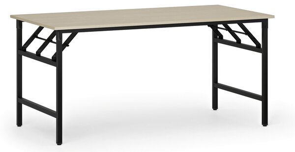 Konferenčný stôl FAST READY, 160x80 cm, čierna podnož, breza