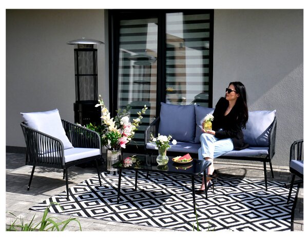 Set záhradného nábytku LINA sivý ABI8500